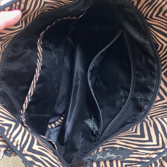 Vera Bradley Zebra Print Bag, EUC - Picture 4 of 5